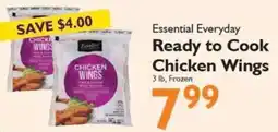 Festival Foods Essential Everyday Ready to Cook Chicken Wings offer