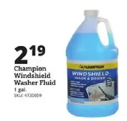Rural King Champion Windshield Washer Fluid offer