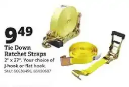 Rural King Tie Down Ratchet Straps offer