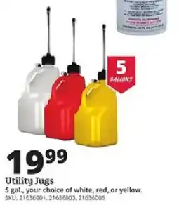 Rural King Utility Jugs offer