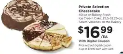 Ralphs Private Selection Cheesecake offer