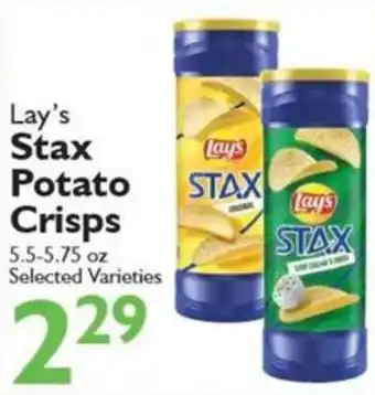 Festival Foods Lay's Stax Potato Crisps offer