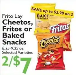 Festival Foods Frito Lay Cheetos, Fritos or Baked Snacks offer