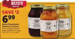 Rural King Rural King Beets, Peaches or Pears offer