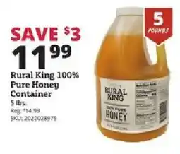 Rural King Rural King 100% Pure Honey offer