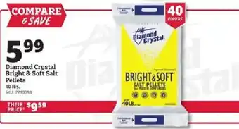 Rural King Diamond Crystal bright & soft salt pellets offer