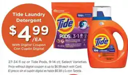 Ralphs Tide laundry detergent offer