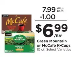 Ralphs Green Mountain or McCafé K-Cups offer