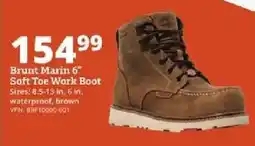 Rural King Brunt Marin 6" Soft Toe Work Boot offer