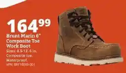 Rural King Brunt Marin 6" Composite Toe Work Boot offer