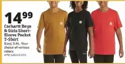 Rural King Carhartt Boys & Girls Short-Sleeve Pocket T-Shirt offer