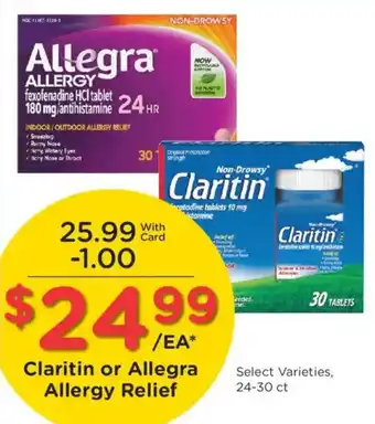 Ralphs Claritin or Allegra Allergy Relief offer