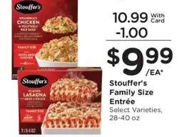Ralphs Stouffer's Family Size Entrée offer