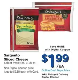 Ralphs Sargento sliced cheese offer