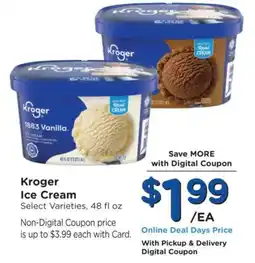 Ralphs Kroger ice cream offer