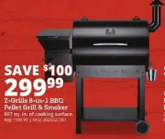 Rural King Z-Grills 8-in-1 BBQ Pellet Grill & Smoker offer