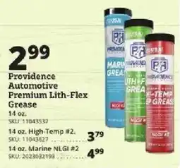 Rural King Providence Automotive Premium Lith-Flex Grease offer