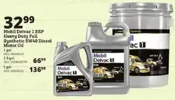 Rural King Mobil Delvac 1 ESP Heavy Duty Full Synthetic 5W40 Diesel Motor Oil offer