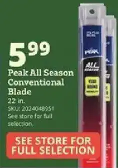Rural King Peak All Season Conventional Blade offer