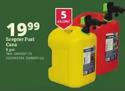 Rural King Scepter Fuel Cans offer