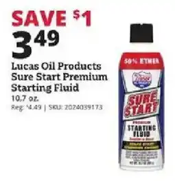 Rural King Lucas Oil Products Sure Start Premium Starting Fluid offer
