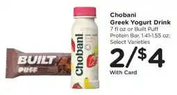 Ralphs Chobani Greek Yogurt Drink offer