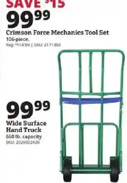 Rural King Crimson Force Mechanics Tool Set offer