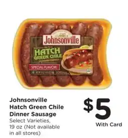 Ralphs Johnsonville Hatch Green Chile Dinner Sausage offer