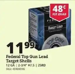 Rural King Federal Top Gun Lead Target Shells offer