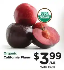Ralphs Organic California Plums offer