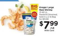 Ralphs Kroger large raw shrimp offer