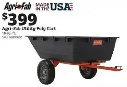 Rural King Agri-Fab utility poly cart offer