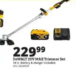Rural King DeWalt 20v max trimmer set offer