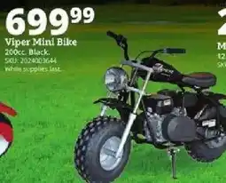 Rural King Viper Mini Bike offer