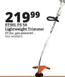 Rural King Stihl fs 38 lightweight trimmer offer