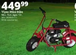 Rural King Viper Mini Bike offer
