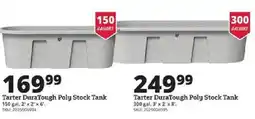 Rural King Tarter DuraTough Poly Stock Tank offer
