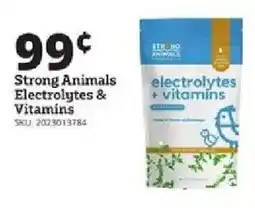 Rural King Strong Animals electrolytes + vitamins offer
