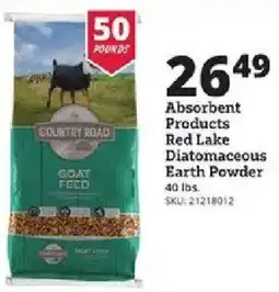 Rural King Country Road goat feed offer