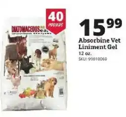 Rural King Absorbine Vet Liniment Gel offer