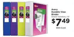 Ralphs Avery durable view binder offer