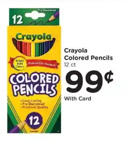 Ralphs Crayola colored pencils offer