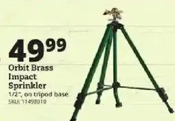 Rural King Orbit Brass Impact Sprinkler offer