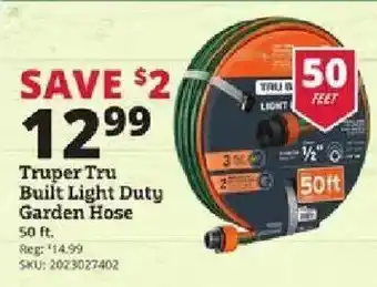 Rural King Truper Tru Built Light Duty Garden Hose offer