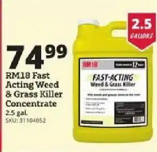 Rural King Rm18 fast acting weed & grass killer concentrate offer