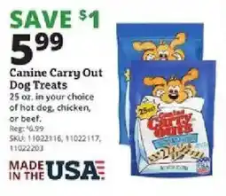 Rural King Canine Carry Out Dog Treats offer