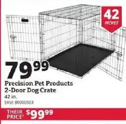 Rural King Precision Pet Products 2-Door Dog Crate offer