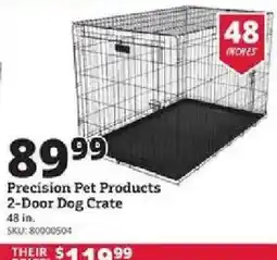 Rural King Precision Pet Products 2-Door Dog Crate offer