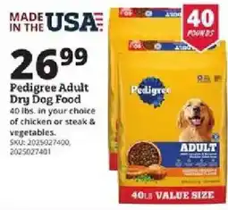 Rural King Pedigree Adult Dry Dog Food offer
