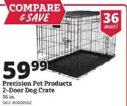 Rural King Precision Pet Products 2-Door Dog Crate offer